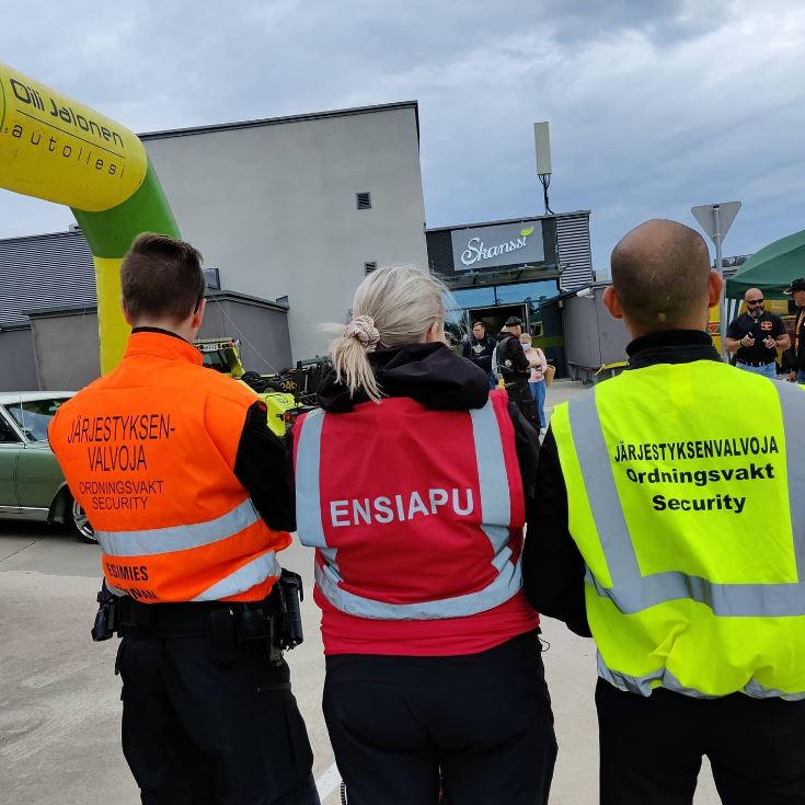 Panda turva järjestyksenvalvojat ensiapu